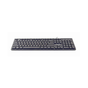 Клавиатура Gembird KB-MCH-03-RU "Chocolate" Multimedia, Slimline keyboard with "chocolate" type keys, USB, Black
