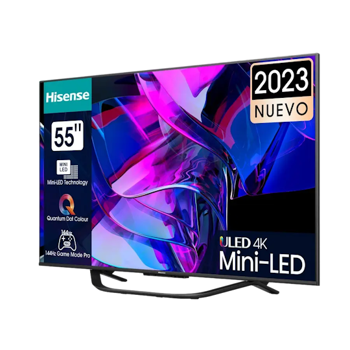Телевизор 55" LED SMART TV Hisense 55U7KQ, 3840x2160 4K UHD, VIDAA U7.0, Black 