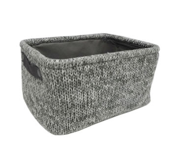 cumpără Coş tricot 360x260x180 mm, gri deschis în Chișinău 