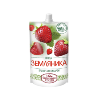 ЗЕМЛЯНИКА ПРОТЕРТАЯ С САХАРОМ 