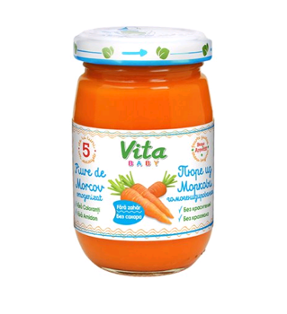 купить Vita Baby пюре морковь, 4+мес. 180г в Кишинёве 