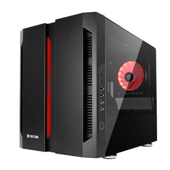 Case mATX Chieftec Chieftronic M1, w/o PSU, 1x120mm RGB, 2xUSB3.0, 2xUSB2.0, Temperd Glassl, Black 
