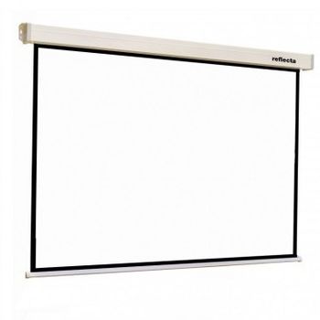 Manual Screen 1:1 Reflecta CrystalLine Rollo, 240x240cm/236x236cm view area, BB, 1.0 gain 