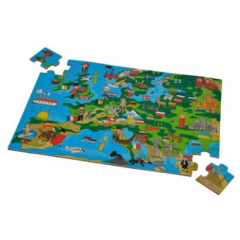 cumpără Eichhorn Puzzle din lemn Harta Europei, 40 piese în Chișinău 