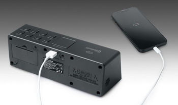 MUSE M-173 CMT, Tuner FM, Clocks: Double Alarme, NFC, Black 
