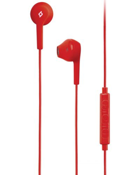 ttec Headphones In-Ear with Microphone 3.5mm Pop, Red 