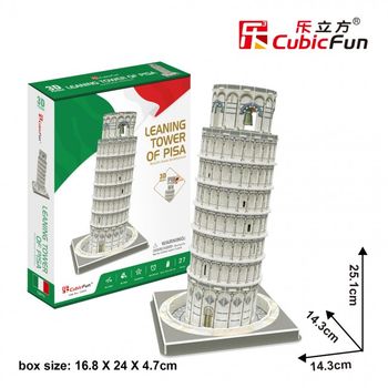 купить CubicFun 3D пазл Пизанская башня, 27 детале в Кишинёве 