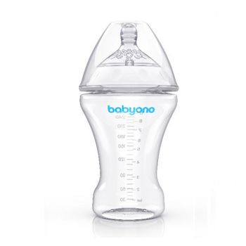 купить Babyono бутылочка пластиковая антиколиковая Natural Nursing, 260мл в Кишинёве 
