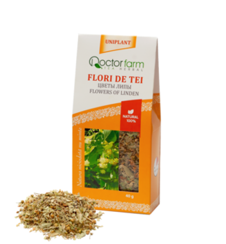 Ceai de plante Doctor Farm flori de tei, 40g 