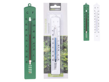 Термометр настенный H 17cm, пластик 