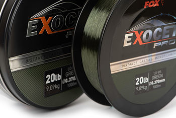 Fir monofilament Fox Exocet Pro (LV Green) 16lbs x1000m 