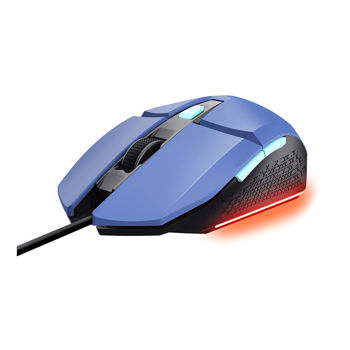 Мышь игровая Trust Gaming GXT 109B FELOX multicolour LED lighting Mouse, max. 6400 dpi, 6 Programmable buttons, 1.5 m USB, Blue