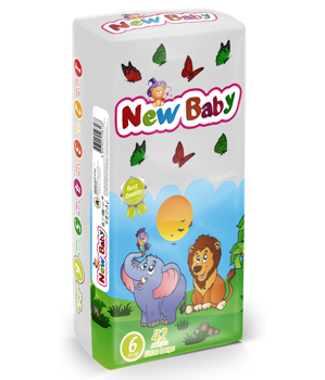 New Baby Jumbo, №6 Extra Large, (16+ кг), 42 шт. 