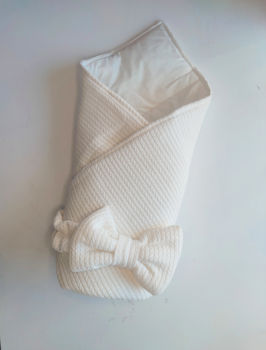 Конвертик-одеялко 100*80 см Косичка Ivory 