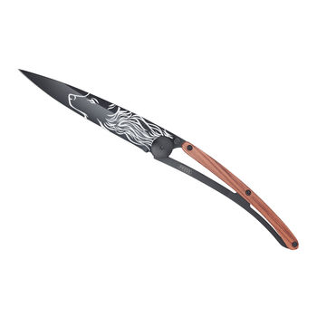 купить Нож Deejo Black 37g, coralwood, Wolf, 1GB100 в Кишинёве 