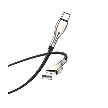 Cablu Borofone BU29 Exquisite charging data cable for Type-C 1.2m, black 753618