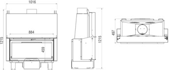 Каминная топка  AXIS KW0100SF 