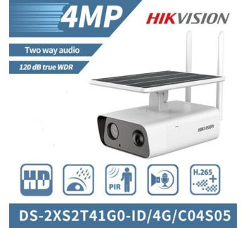 Hikvision 4G + Panou Solar 4mm, DS-2XS2T41G0-ID/4G/C04S05 