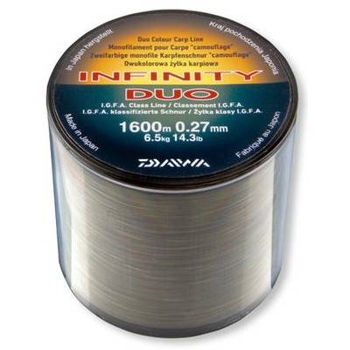 Леска DAIWA INFINITY DUO CAMO (0.31mm*1210m) 0.31MM / 7.6KG / 1210M 