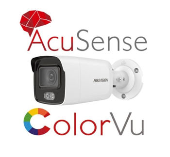 HIKVISION 4 Mpx Color VU AcuSense LED 40M, Micro SD 256GB, DS-2CD2047G2-L 