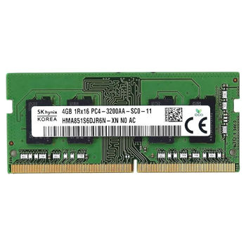 4GB SODIMM DDR4 Hynix 4GB HMA851S6DJR6N-XN PC4-25600 3200MHz CL22, 1.2V