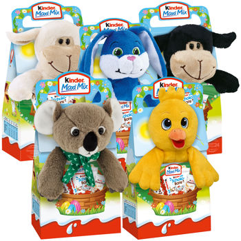 купить Микс шоколадок "Kinder Maxi Mix G133x8 Easter Plush", 133 г в Кишинёве 