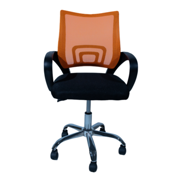 Офисное кресло 6386 оранжевая сетка 