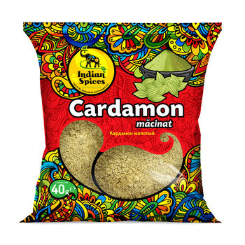 Cardamon măcinat Indian Spices, 40g 