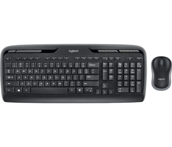 купить Wireless Keyboard & Mouse Logitech MK330, Multimedia, Low-profile, Quiet typing, 2xAAA/1xAA, Black в Кишинёве 