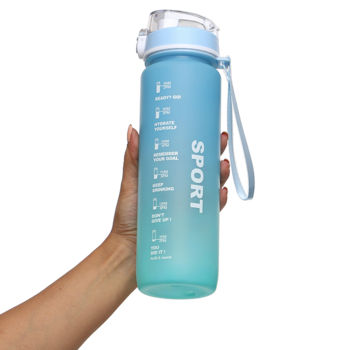 Бутылка для воды пластиковая 1000 мл FI-203 (9863) 