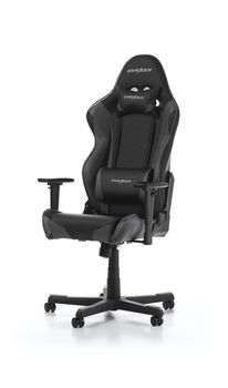 Gaming Chairs DXRacer - Racing GC-R001-NG-W1, Black/Black/OBlack - PU leather, Gamer weight up to 100kg / growth 165-195cm, Foam Density 50kg/m3, 5-star Nylon Base, Gas Lift 4 Class, Recline 90*-135*, Armrests: 3D, Pillow-2, Caster-2*PU, W-23kg