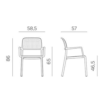 Кресло Nardi BORA CAFFE 40242.05.000.06 (Кресло для сада и террасы)