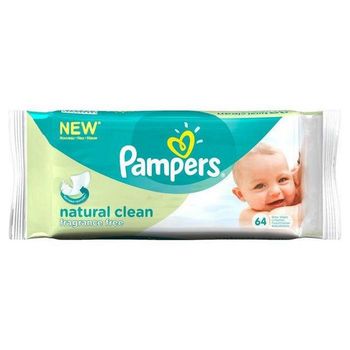 cumpără Pampers Baby Wipes Naturally Clean 2xN64 în Chișinău 