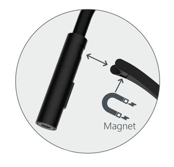 Baterie bucatarie cu furtun flexibil magnet Rubineta Ultima-50 (BK/RG) UL500638 