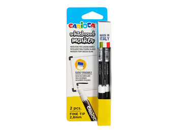 Набор маркеров для белой доски Carioca WB 2шт, черный, 2.8mm 