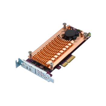 QNAP Dual M.2 PCIe SSD expansion card "QM2-2P-244A", PCIe Gen2x4 