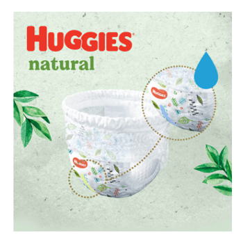 Трусики Huggies Natural 4  (9-14 kg)  44шт 