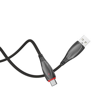 Hoco Cable USB to Micro USB U71 Star 2.4A 1.2m, Black 