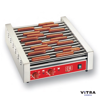 cumpără Gril electric pentru hot-dog-uri, 14 role, termostat dublu, 2,8 kW, 560 x 570 x 180 mm în Chișinău 