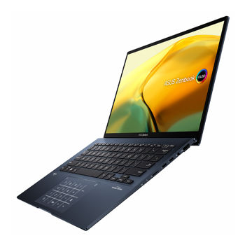 Ноутбук 14 ASUS ZenBook 14 OLED 2K UX3402 Blue, Intel i7-1260P 3.4-4.7Ghz/ 16GB DDR5/ SSD 512GB PCIE G4/ Intel Iris Xe Graphics/ WiFi 6E 802.11ax/BT5.0/ HDMI/ HD WebCam/ Illuminated Keyboard/ Number Pad/ 14 IPS OLED WQXGA+ NanoEdge 400nits (2880x1800)/ Windows 11 UX3402ZA-KM023W