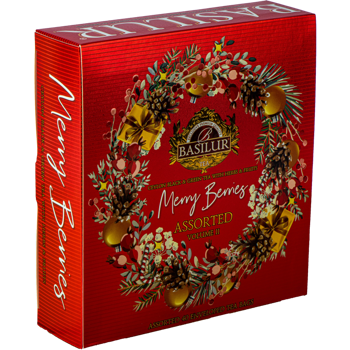 Basilur Merry Berry  Volume II, Ceai negru și verde în asortiment, 40 pac. 