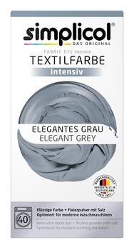 SIMPLICOL Intensiv - Elegantes Grau - Краска для окрашивания одежды в стиральной машине, элегантный серый! 