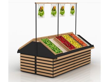 купить Стеллаж для овощей с подиумом на колесах, размеры 2570x2369x1707 мм в Кишинёве 