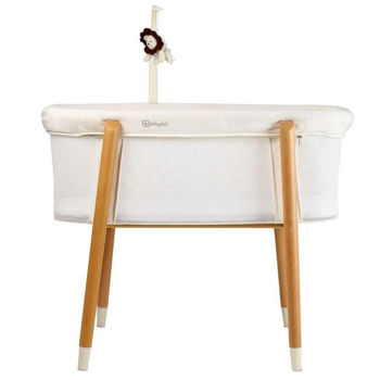 Pătuț BabyGo BGO-4352 Patut cu cadru din lemn si bara de Jucarii Sleepgood Mesh