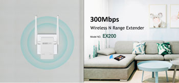купить EX200 2.4GHz (300Mb Wireless Range Extender) в Кишинёве 