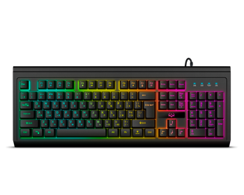 Gaming Keyboard SVEN KB-G8400, 12 Fn keys, Macro, RGB, Braided cable, 1.8m, Black, USB 