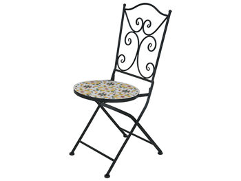 Scaun Bistro Mozaic 38X38X90cm, metal/piatra 