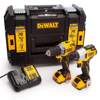 cumpără Set scule cu acumulator DeWALT DCK2110L2T (DCD701+DCF801) în Chișinău 