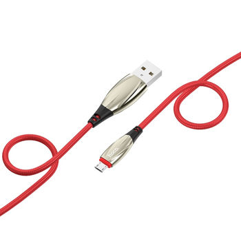 Hoco Cable USB to Micro USB U71 Star 2.4A 1.2m, Red 