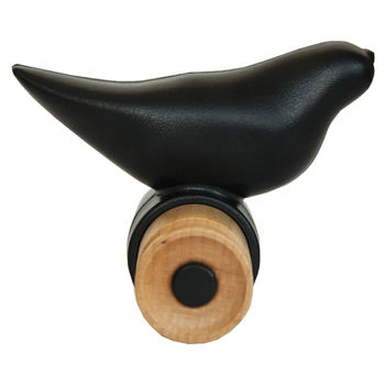 купить Деревянная вешалка в форме птички 115x100x95 мм, черный в Кишинёве 